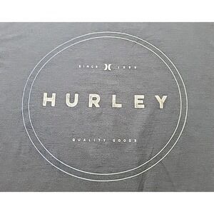 Hurley Men's T-Shirt  Graphic Short‎ Sleeve Tee GRAY 2XL STRETCH